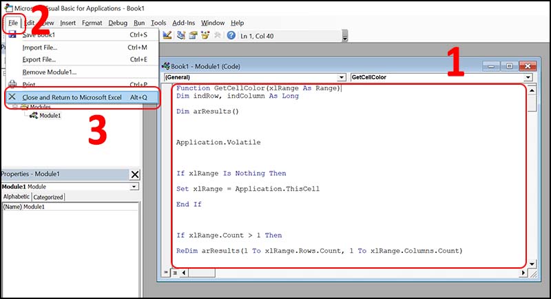 Nhập code thiết lập c&aacute;c t&iacute;nh chất